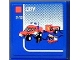Part No: 3068pb0591  Name: Tile 2 x 2 with Lego Fire Car and 'CITY' and '5-12' Set Box Pattern (Sticker) - Set 7848