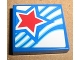 Part No: 3068pb0747  Name: Tile 2 x 2 with Red Star Pattern (Sticker) - Set 9094