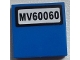 Part No: 3068pb0839  Name: Tile 2 x 2 with 'MV60060' Pattern (Sticker) - Set 60060