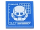 Part No: 3068pb2369  Name: Tile 2 x 2 with Blueprint White Ultron Helmet and '19-68-#54' and 'V2.0' Pattern (Sticker) - Set 76269