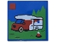 Part No: 3068pb2765  Name: Tile 2 x 2 with LEGO City Set Box Art Set 60454 Holiday Camper Van Pattern