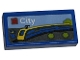 Lot ID: 408133312  Part No: 3069pb1096  Name: Tile 1 x 2 with LEGO City Set Box Art, Blue and Yellow Train Pattern (Sticker) - Set 40574