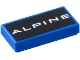 Part No: 3069pb1364  Name: Tile 1 x 2 with White 'ALPINE' on Black Background Pattern