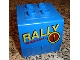 Part No: 31304pb03  Name: Duplo, Train Freight Container with Yellow 'RALLY' and Number 1 in Circle Pattern