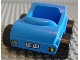 Part No: 31363c01pb01  Name: Duplo Car with Molded Pearl Light Gray Wheels and Black Treaded Tires with Yellow Headlights, Black '53574' on White License Plate Pattern