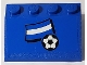 Part No: 3297pb021  Name: Slope 33 3 x 4 with Flag of Argentina and Soccer Ball Pattern (Sticker) - Set 3406