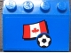 Part No: 3297pb054  Name: Slope 33 3 x 4 with Flag of Canada and Soccer Ball on Blue Background Pattern (Sticker) - Set 3406
