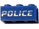 Part No: 3622pb141  Name: Brick 1 x 3 with Bright Light Blue and White 'POLICE' Pattern (Sticker) - Set 60246