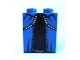 Part No: 3678bpb071  Name: Slope 65 2 x 2 x 2 with Bottom Tube with Minifigure Dress / Skirt / Robe, Layered with Dark Blue Panel Pattern