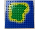 Part No: 3867p01  Name: Baseplate 16 x 16 with Island on Blue Water Pattern