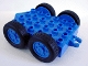 Part No: 40624c01  Name: Duplo Trailer Flatbed 4 x 6 with Hitch Ends and 4 Wheels