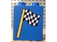 Part No: 4066pb119  Name: Duplo, Brick 1 x 2 x 2 with Checkered Flag Pattern