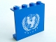 Part No: 4215apb07  Name: Panel 1 x 4 x 3 - Solid Studs with UNICEF Logo Pattern