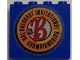 Part No: 4215bpb56  Name: Panel 1 x 4 x 3 - Hollow Studs with NHL Breakout Logo on Blue Background Pattern (Sticker) - Set 3579