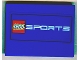 Part No: 4515pb006  Name: Slope 10 6 x 8 with Lego Sports Logo Pattern (Sticker) - Set 3432