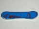 Part No: 46203c01pb03  Name: Minifigure, Utensil Snowboard, White Bottom with Red Border and Minifigure Outline Pattern