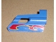 Part No: 47713pb02  Name: Technic, Panel Fairing #25 Small Short, Small Hole, Side A with Flame Pattern (Sticker) - Set 8646
