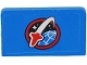Part No: 4865pb054  Name: Panel 1 x 2 x 1 with Space Shuttle Logo Panel Pattern (Sticker) - Set 60080