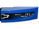 Lego part: Slope, Curved 3 x 1 with Black and Silver Chevrolet Logo and Headlight Pattern Model Left Side (Sticker) - Set 75891