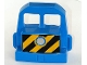 Lot ID: 387877104  Part No: 51554pb01  Name: Duplo, Train Locomotive Front with Silver Headlight and Diagonal Stripes Pattern