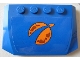 Part No: 52031pb167  Name: Wedge 4 x 6 x 2/3 Triple Curved with Orange City Mars Exploration Logo on Blue Background Pattern (Sticker) - Set 60229