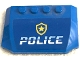 Part No: 52031pb196 Name: Wedge 4 x 6 x 2/3 Triple Curved with Bright Light Blue and White 'POLICE' and Gold Star Badge Logo Pattern (Sticker) - Set 60315 Part No: 52031pb196 Name: Wedge 4 x 6 x 2/3 Triple Curved with Bright Light Blue and White 'POLICE' and Gold Star Badge Logo Pattern (Sticker) - Set 60315
