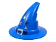 Part No: 6131pb04  Name: Minifigure, Headgear Hat, Wizard / Witch with Silver Buckle and Stars Pattern