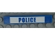 Part No: 6636pb211  Name: Tile 1 x 6 with Blue 'POLICE' on White Background Pattern (Sticker) - Set 60138