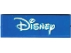 Part No: 69729pb187  Name: Tile 2 x 6 with White Disney Logo Pattern (Sticker) - Set 40774
