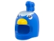 Part No: 7773pb01  Name: Minifigure, Headgear Head Cover, Costume Peacock with Metallic Blue Forehead, Yellow Beak, Black Eyes with White Markings Pattern