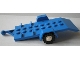 Part No: 817c02  Name: Vehicle, Trailer Base 4 x 8 Bed with White Wheels and Tires