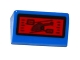 Part No: 85984pb143  Name: Slope 30 1 x 2 x 2/3 with Helicopter on Red Screen Pattern (Sticker) - Set 76046