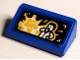 Part No: 85984pb502  Name: Slope 30 1 x 2 x 2/3 with Screen with White and Yellow Explosion and Minifigure on Black Background Pattern (Sticker) - Set 75941