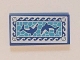 Part No: 87079pb0305  Name: Tile 2 x 4 with Blue Dolphins Pool Mosaic Pattern (Sticker) - Set 41101