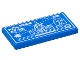 Part No: 87079pb1317  Name: Tile 2 x 4 with White Blueprint, Airship and Fortress Attacking Castle Pattern