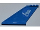 Part No: 87614pb002  Name: Tail 12 x 2 x 5 with Medium Blue Airline Bird Pattern on Both Sides (Stickers) - Set 3181