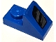 Lego part: Slope 45 2 x 1 with 2/3 Cutout with Black and Silver Air Intake Vent Pattern Model Right Side (Sticker) - Set 75891