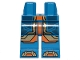 Part No: 970c00pb0788  Name: Hips and Legs with Dark Blue, Gold and Orange Armor Panels Pattern