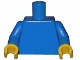 Part No: 973c007  Name: Torso Plain / Blue Arms / Yellow Hands