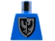Part No: 973p43  Name: Torso Castle Black Falcon with Shield Bottom Round Pattern
