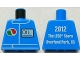 Part No: 973pb1163  Name: Torso Octan Logo and Upright Font 'OIL' on Front, '2012 The LEGO Store Overland Park, KS' on Back Pattern