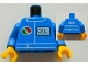 Part No: 973pb1163c01  Name: Torso Octan Logo and Upright Font 'OIL' on Front, '2012 The LEGO Store Overland Park, KS' on Back Pattern / Blue Arms / Yellow Hands