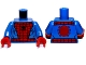 Part No: 973pb1228c01  Name: Torso Spider-Man Costume 4 Pattern / Blue Arms / Red Hands