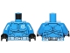 Part No: 973pb1523c01  Name: Torso SW Armor Special Forces Clone Trooper Pattern / Blue Arms / Black Hands