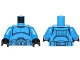 Part No: 973pb1845c01  Name: Torso SW Armor Clone Trooper with Belt with Pockets Pattern (Senate Commando) / Blue Arms / Black Hands
