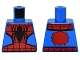 Part No: 973pb2280  Name: Torso Spider-Man Costume 6 Black Webs and Large Spiders Pattern