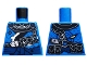 Part No: 973pb3262  Name: Torso Ninjago Armor Tattered with Dark Blue Sash Pattern