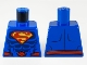 Part No: 973pb3739  Name: Torso Super Hero Costume with Dark Blue Muscles, Red and Yellow Superman Logo, Red Belt Pattern