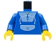 Part No: 973px2c01  Name: Torso Blue Jogging Suit Pattern / Blue Arms / Yellow Hands