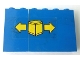 Part No: BA122pb02L  Name: Stickered Assembly 6 x 1 x 3 with Yellow Box and Double Arrow Pattern Model Left Side (Sticker) - Set 6361 - 1 Panel 1 x 4 x 3 - Solid Studs, 1 Panel 1 x 2 x 3 - Solid Studs